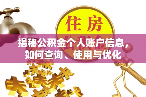 永胜揭秘公积金个人账户信息，如何查询、使用与优化