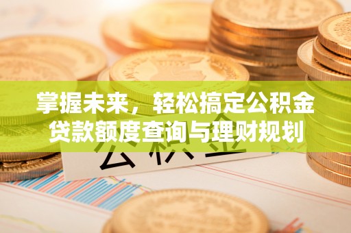永胜掌握未来，轻松搞定公积金贷款额度查询与理财规划