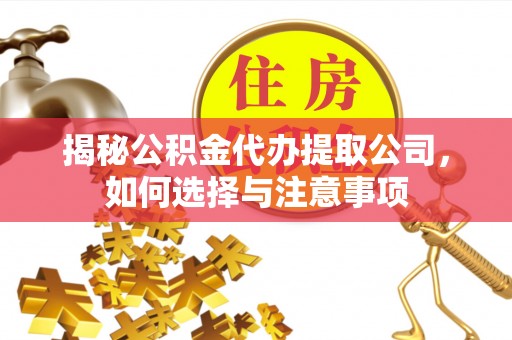 永胜揭秘公积金代办提取公司，如何选择与注意事项